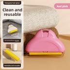 Pink Furvelis compact washable pet hair remover
