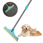 Sky blue Furvelis long-handle carpet and pet hair remover