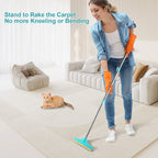 Furvelis long-handle pet hair remover cleaning a carpet